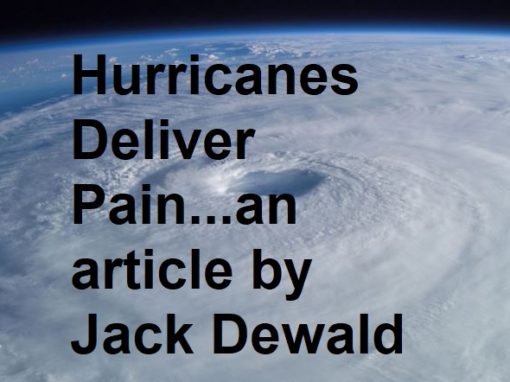Hurricanes Deliver Pain – Jack’s article in MDN